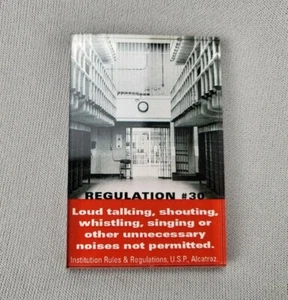 U.S.P. Imán de refrigerador Alcatraz Regulation #30 habla fuerte - Imagen 1 de 6