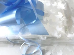 💜5 X LARGE BABY PRAM Cellophane Bags ONLY, HAMPER GIFT Wrap(BOW TISSUE(not inc) - Picture 1 of 12