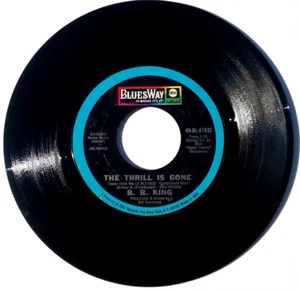 B B KING - Your Mean / The Thrill Is Gone- Vinyl 45rpm 1969 Bluesway ABC 4561032 - Picture 1 of 4