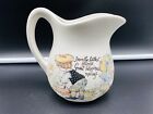 Vintage 1970's 5" McCoy Pottery Holly Hobbie Style Graphics Pitcher Creamer