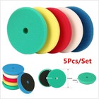 6" Inch 150Mm Waxing Pad Sponge Polishing Foam Pads For Ro/Da Car Polisher5pcs