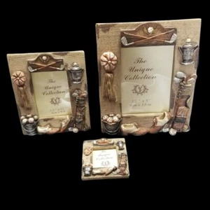 Golf Themed Picture Frames The Unique Collection Frames Set of 3 - Picture 1 of 10