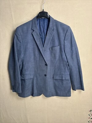 Blazer Abrigo Deportivo Nautica Azul 48R Algodón Elástico Poli Viscosa 2 Botones Foto 1 de 4