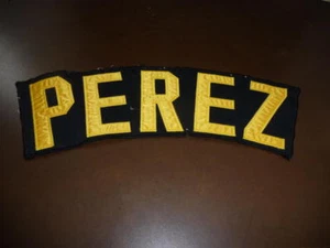 1980'S PASQUAL PEREZ PITTSBURGH PIRATES GAME WORN USED NAME PLATE OFF JERSEY.  - Picture 1 of 1