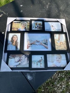 Malden 9-Opening Collage Picture Frame, Made to Display One (1) 5" x 7", Two (2) - Picture 1 of 2