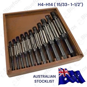 New Adjustable Hand Reamer Set 11 Pcs H4 To H14 (15/32 - 1-1/2") AU BLUEFOX - Picture 1 of 9