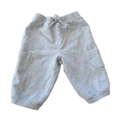 Childrens Place Pull On Sweatpants Infant Boys Size 0-3M Gray Elastic Joggers - Image 1 of 3