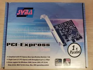 SYBA (SD-PEX10005) 1 Port PCI-e Parallel Printer Port Expansion Card - Picture 1 of 4