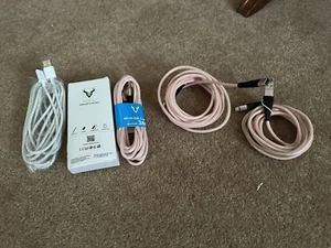 FIVE 'D' Micro USB Cable Data Sync Charging Heavy Duty Braided Lead For Android - Zdjęcie 1 z 6