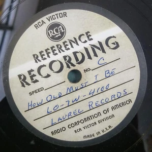 Bob Knight Four - How Old Must I Be ~ Original Acétate Test Press Laurel Records - Photo 1/2