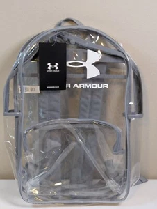 Adult UA Under Armour Transparent Clear School/Gym/Work Backpack 1352118-961 - Picture 1 of 10