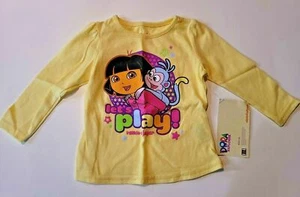 Dora the Explorer Infant Girls Long Sleeve T-Shirts Sizes 12M or 18M NWT - Picture 1 of 1