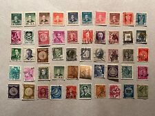 Vintage World Wide Stamp 50 Different Used From 30's to 50's Lot #7