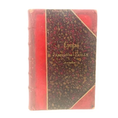 PRIZE BINDING Leather "La Fontaine et Sa Fables" by H. Taine [Hachette, 1895] Foto 1 de 4