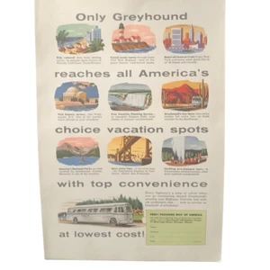 Vintage 1954 Greyhound All Americas Choices Ad Advertisement - Picture 1 of 4