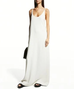 Maxi Vestido Deslizante CO Essential Cuello Abierto en Marfil Talla Grande L - Imagen 1 de 4