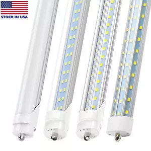120W 72W T8 8FT LED Tube Light Bulb FA8 Single Pin LED Shop Light 5000K-6500K - Picture 1 of 16