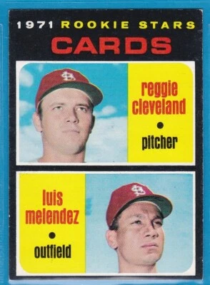 1971 Topps Baseball Card - # 216 Rookie Stars - Cleveland/Melendez - Image 1 of 2