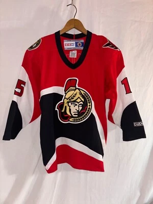 Ottawa Senators Hockey Boy’s CCM Dany Heatley Jersey Youth L/XL Red NHL SEWN - Image 1 of 4