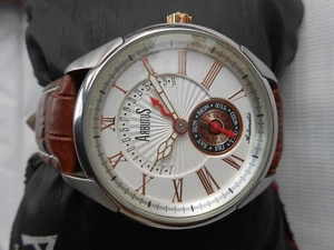 RARE BEAUTIFUL ARBUTUS NEW YORK SEPARATE DAY/DATE FUNCTION MENS AUTOMATIC WATCH - Picture 1 of 12