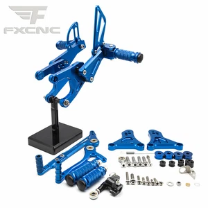 For TNT125 135 2016 2017 2018 2019 2020 Adjustable Rearset Footpegs Mount Blue - Picture 1 of 9