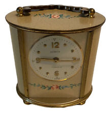 Antique Swiss 7 Jewel Musical Alarm Clock By Semco LOOKS FINE *NOT WORKING! PART