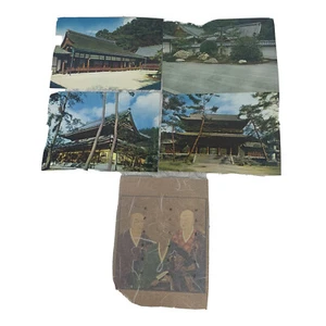 Lot of 5 Vintage Postcards Japanese Covered Thin Paper Nonzeni Temple Kyoto - Picture 1 of 11