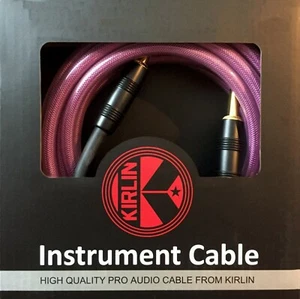 Kirlin 20 Fuß Gel Serie Pro Audio lila Gitarrenblei - gerade Klinkenbuchse - Bild 1 von 4