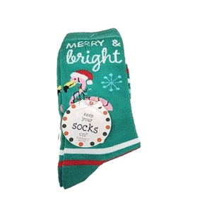 Keep Your Socks On! Merry & Bright Women's Shoe Size 4-10 Sock Size 9-11 - Picture 1 of 5
