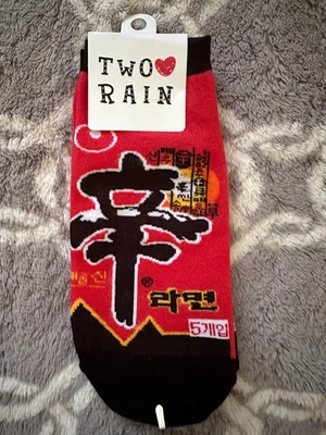 Korean Shin Ramyun Character Women's  Ankle Socks 1 Pair NEW - Image 1 of 3