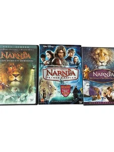 Chronicles of Narnia DVD Lot (3) Wardrobe / Caspian / Dawn Treader – Clean Discs - Imagen 1 de 13