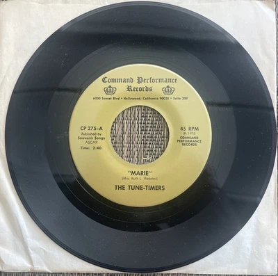 The Tune-Timers - Marie / Walking Out the Door - Command Performance CP 275 - M - Image 1 of 2