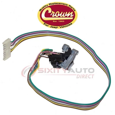 Crown Automotive Front Windshield Wiper Switch for 1986-1988 Jeep J10 - gf Foto 1 de 4