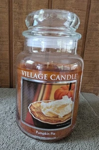 VILLAGE CANDLE / 21.25 oz Jar Candle (2-Wicks) PUMPKIN PIE - Picture 1 of 1