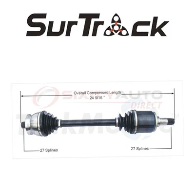 SurTrack CV Axle Shaft for 1982-1985 Mercedes-Benz 300TD 3.0L L5 - Constant wd Foto 1 de 4