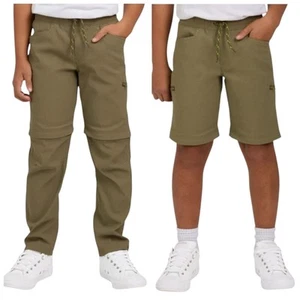 Boys Youth Eddie Bauer Convertible Pant Green Size M 10/12 NWT - Picture 1 of 13