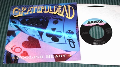 THE GRATEFUL DEAD - Foolish Heart / We Can Run  (1989 US 7" 45 Vinyl + PS) NM/NM Foto 1 de 2