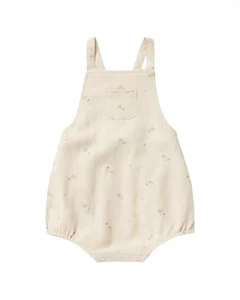 Rylee + Cru Collective Criss Cross Linen-Blend Romper  3-6M - Picture 1 of 2