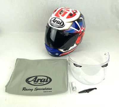 Arai Corsair-X Dani Samurai-2 Blue Helmet Kart Motorcycle Race Street Small - Image 1 of 4