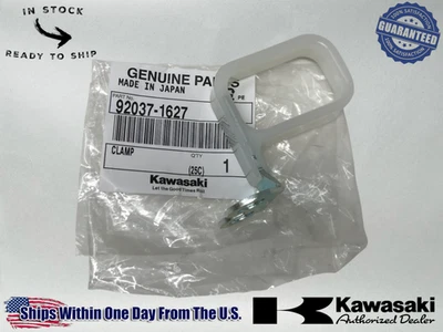 Kawasaki OEM Front Brake Hose Guide 1985-95 KX125,250,500 Ahrma 92037-1627 - Image 1 of 4