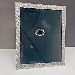 Elias Artmetal Xtra Fine Pewter 8 x 10 Picture Frame Contains Silver HTF Pattern - Picture 1 of 17