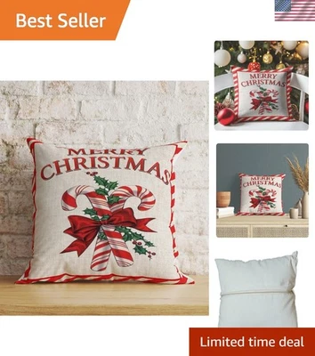 Funda Almohada Navidad Moderna 43x43 cm - Lavable a Máquina Elegancia Festiva Foto 1 de 4