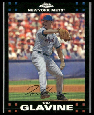 2007 Topps Chrome #165 Tom Glavine Refractors - Image 1 of 2