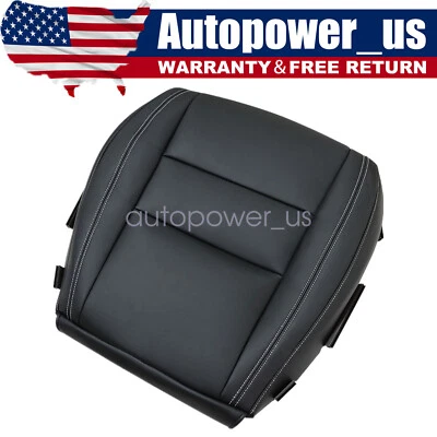 Cubierta de asiento de cuero de repuesto para parte inferior del conductor para Jeep Grand Cherokee 2011-21 Foto 1 de 4