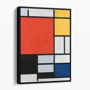 Composition with Red, Yellow, Blue, Black (1921) Mondrian Canvas Print Wall Art - Picture 1 of 7