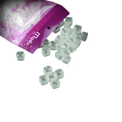 Modul Tattoo Tinte Becher Klar - 15Mm X 15Mm - 100 Stück - Bild 1 von 3