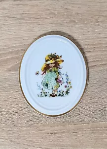 Volkstedt Turingia quadro da parete piatto da parete medaglione porcellana vintage - Foto 1 di 5