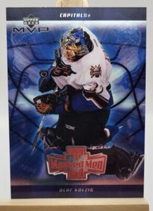 2002-03 Upper Deck MVP Hockey Masked Men MM7 Olaf Kolzig Washington Capitals