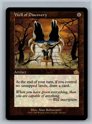 Magic The Gathering Prophecy Well of Discovery #140/143 MTG TCG CCG - Image 1 of 2
