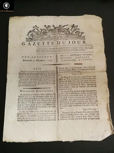 Régime d'assemblée ♦ VEDETTE ou GAZETTE du JOUR ♦ 25e frimaire 2é Année ( 1793 ) - Bild 1 von 3